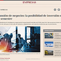 Expansin de negocios: la posibilidad de inversin en este semestre